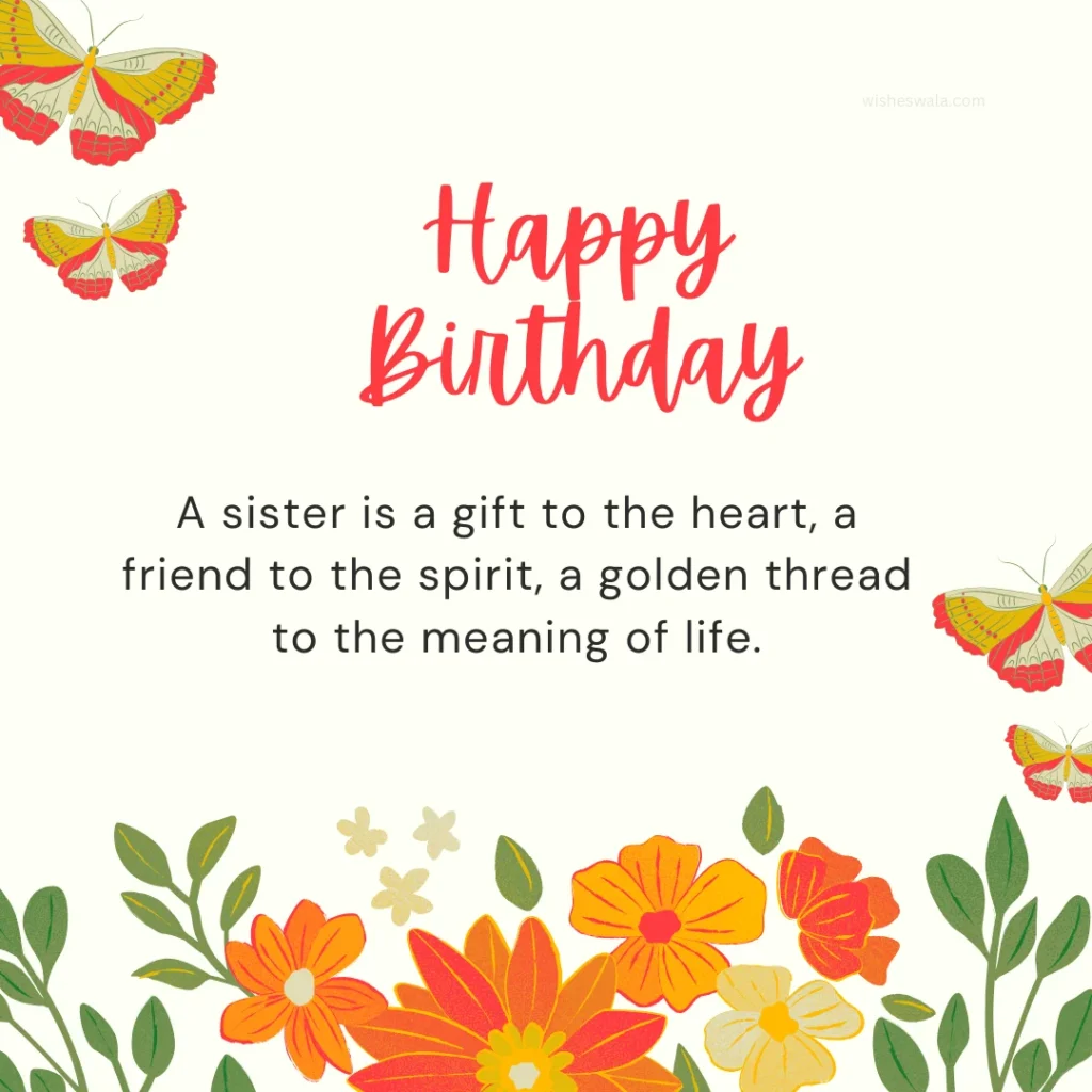 Blessing Birthday Wishes for Sister