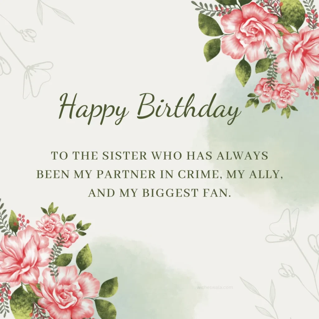 Heart Touching Birthday Wishes for Sister